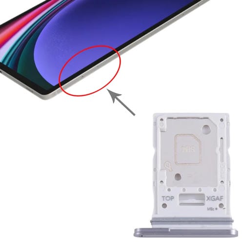 Bandeja Tarjeta SIM y Micro SD Samsung Galaxy Tab S9 Ultra 5G SM-X916 (Gris)