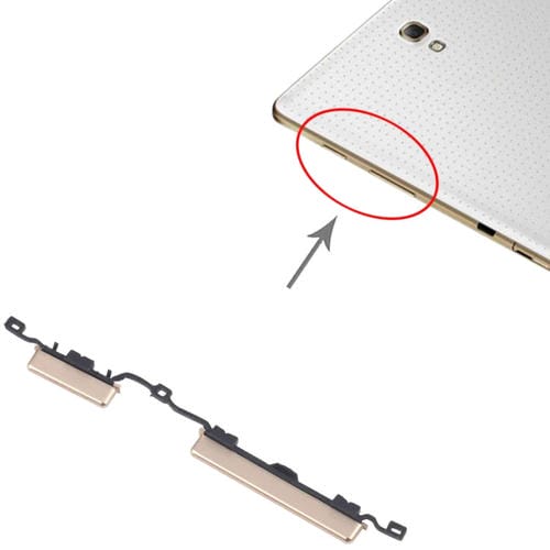 Power Button and Volume Samsung Galaxy Tab S 8.4 SM-T705 (Gold)