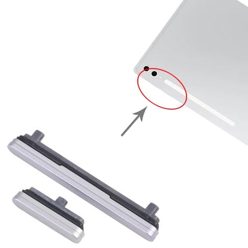 Pulsanti Samsung Galaxy Tab S10 Ultra SM-X920/X926 Controllo Volume/Accensione (Argento)