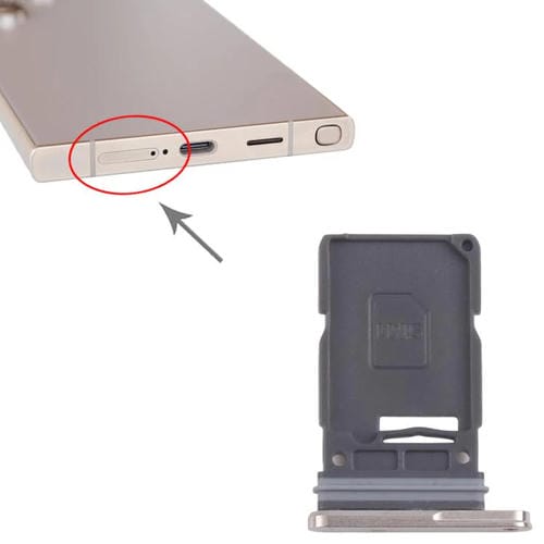 Vassoio scheda SIM Samsung Galaxy S24 Ultra 5G (Dorata)