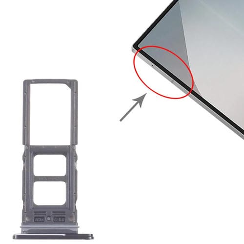 Tabuleiro Cartão SIM Samsung Galaxy Z Fold6 SM-F956B (Preto)