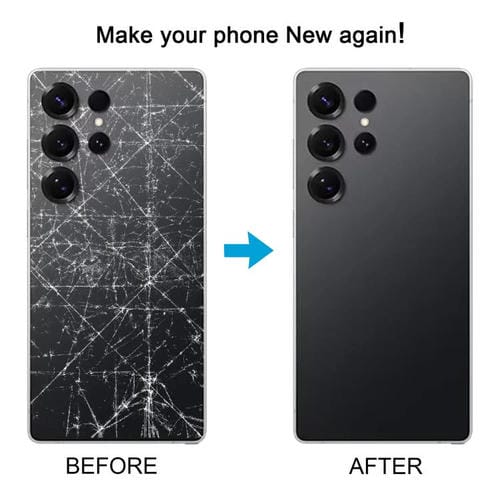 Couvercle arrière de batterie Samsung Galaxy S25 Ultra SM-S938 avec objectif de caméra (Dorée)