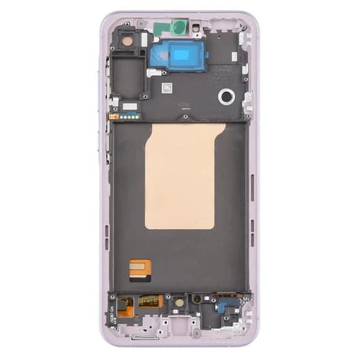 Écran LCD OLED numériseur complet avec cadre Samsung Galaxy A55 SM-A556B (Rose)