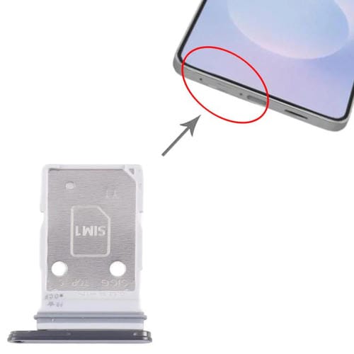 Vassoio scheda SIM Samsung Galaxy S25 Edge (Nero)