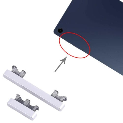 Pulsante di accensione e controllo del volume Samsung Galaxy Tab A9+ SM-X215 / X210 (Argento)