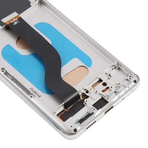 Pantalla LCD TFT de 6,58 pulgadas para Samsung Galaxy S20+ SM-G985F, digitalizador completo con marco, sin identificación de huellas dactilares (plateado)