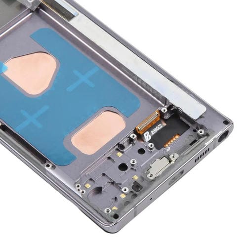 Pantalla LCD TFT de 6,6 pulgadas para Samsung Galaxy Note20 SM-N980F, digitalizador completo con marco, sin identificación de huellas dactilares (gris)