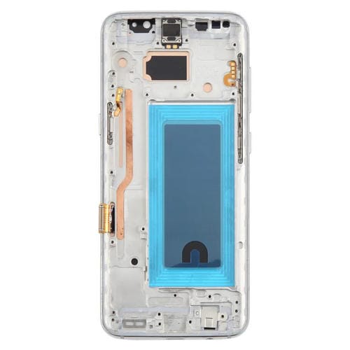 Pantalla LCD TFT de 5,7 pulgadas con digitalizador y marco para Samsung Galaxy S8 SM-G950F (plateada)