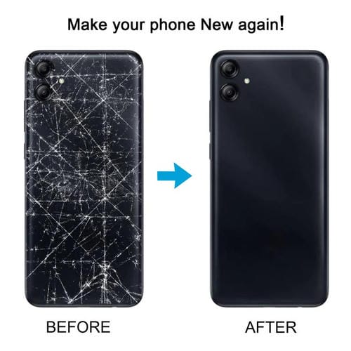 Carcasa trasera con tapa para lente de cámara para Samsung Galaxy A04 SM-A045F (blanca)