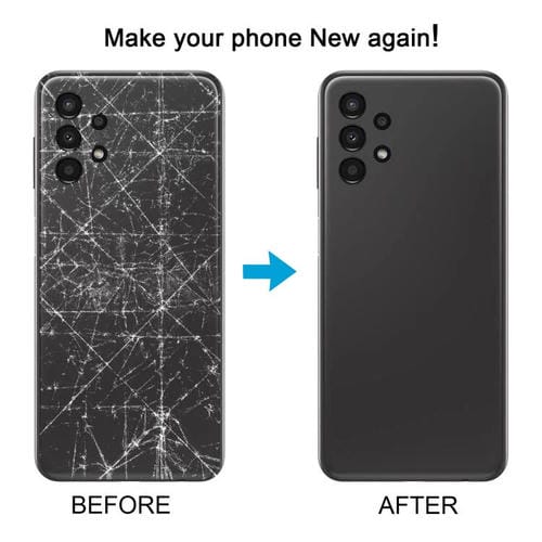 Carcasa trasera con tapa para lente de cámara para Samsung Galaxy A13 SM-A135F (azul)