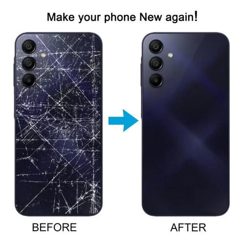 Carcasa trasera con tapa para lente de cámara (azul) para Samsung Galaxy A15 SM-A155F