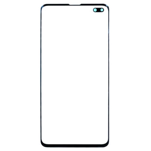 Äußere Glaslinse Samsung Galaxy S10+ SM-G975F/DS Frontbildschirm (Schwarz)