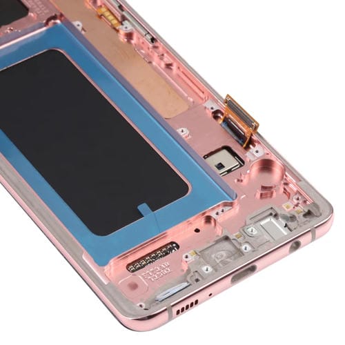 Écran LCD Super AMOLED Samsung Galaxy S10+ avec Cadre (Rose)