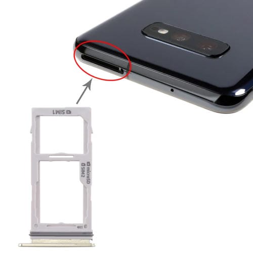 SIM Card and Micro SD Tray Samsung Galaxy S10+/S10/S10e (Gold)