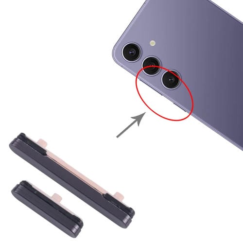 Boutons d'alimentation et de volume Samsung Galaxy S24+ SM-S926B (Noir) - Pack de (10 pièces)