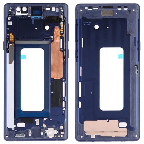 Middle Frame Bezel Plate Samsung Galaxy Note 9 SM-N960 with Side Keys (Blue)