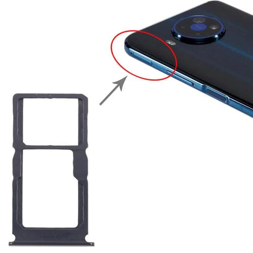 SIM Card Tray + SIM / Micro SD Original Nokia 8.3 (Black)
