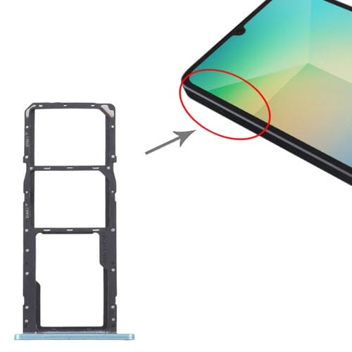 SIM-Karten- und Micro-SD-Fach Samsung Galaxy A06 SM-A065F (Grün)