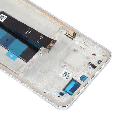Original LCD Display Xiaomi Redmi Note 14 Pro 5G mit Rahmen (Silber)