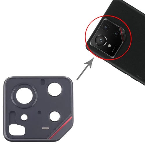 Rear Camera Lens Frame Asus Rog Phone 9 5G (Red)