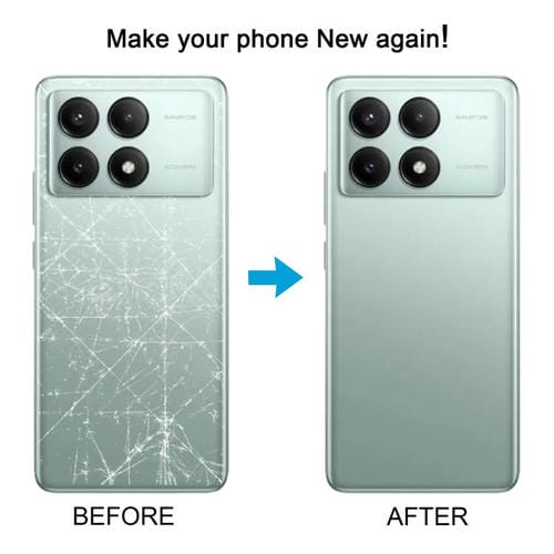 Couvercle arrière de batterie Xiaomi Redmi K70E (blanc)