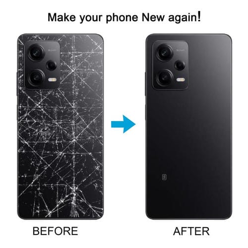 Tampa Traseira Bateria Xiaomi Redmi Note 12 Pro+ 5G (Preto)