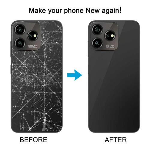 Tappo posteriore in vetro ZTE Axon 50 Lite 8050 Batteria (Nero)