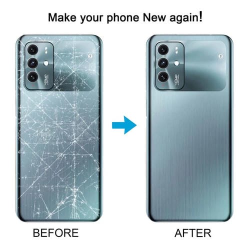 Batterieabdeckung mit Klebstoff ZTE Blade V40 Kameraglasabdeckung (Schwarz)