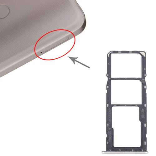 Plateau Carte SIM d'origine Nokia C22 + Carte Micro SD (Dorée)