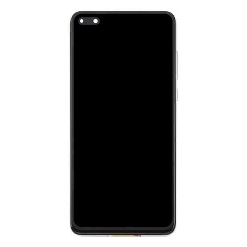Ecrã Completo TFT Huawei P40 com Moldura sem Identificação de Impressões Digitais (Prateado)
