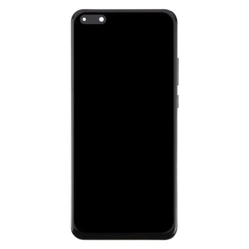 Ecrã Completo TFT Huawei P40 Pro com Moldura sem Sensor de Impressões Digitais (Preto)