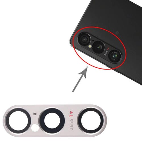 Original Cover Lens Rear Camera Sony Xperia 1 VI (Silver)