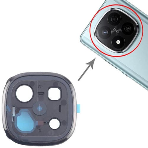 Marco de Lente de Cámara Trasera Xiaomi Redmi Note 14 Pro + 5G (Negro)