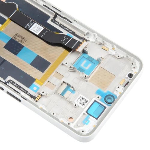 Vollbild Original AMOLED Nothing Phone 3A A059 mit Rahmen (Weiß)