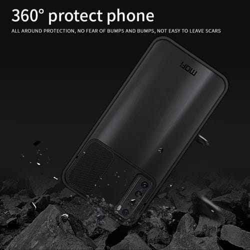 Para Huawei nova 7 MOFI Xing Dun Series PC + TPU Anti-peep Carcasa protectora todo incluido impermeable y anti-caída, Translúcido Frosted (Morado)