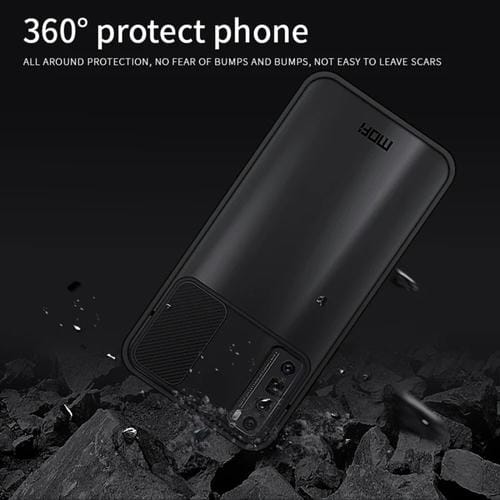 Para Huawei nova 7 Pro MOFI Xing Dun Series PC + TPU Anti-peep Carcasa protectora todo incluido impermeable y anti-caída, Translúcido Frosted (Rojo)