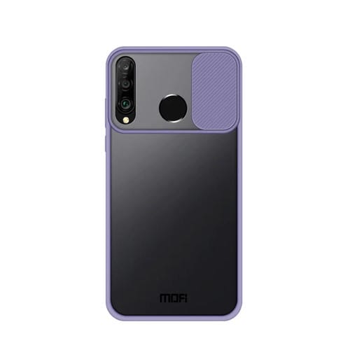 Para Huawei P30 lite MOFI Xing Dun Series PC + TPU Anti-peep Carcasa protectora todo incluido impermeable y anti-caída, Translúcido Frosted (Morado)