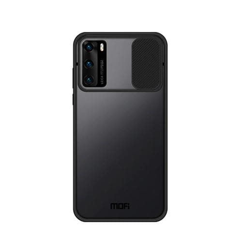 Para Huawei P40 MOFI Xing Dun Series PC + TPU Anti-peep Carcasa protectora todo incluido impermeable y anti-caída, Translúcido Frosted (Negro)