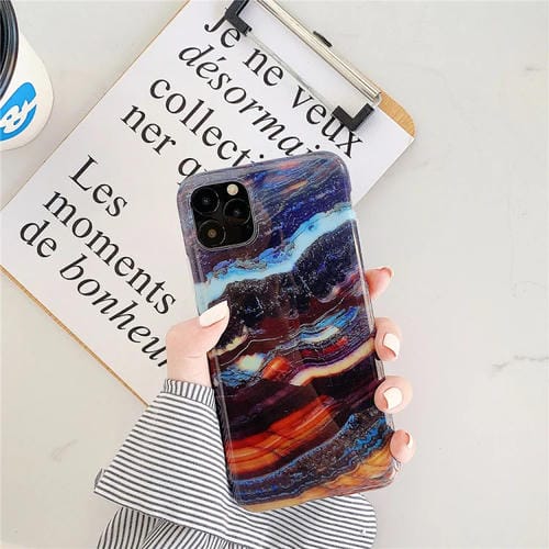 Funda para teléfono móvil TPU iPhone 12 Pro Max Smooth Marbled Imd (Granite F27)
