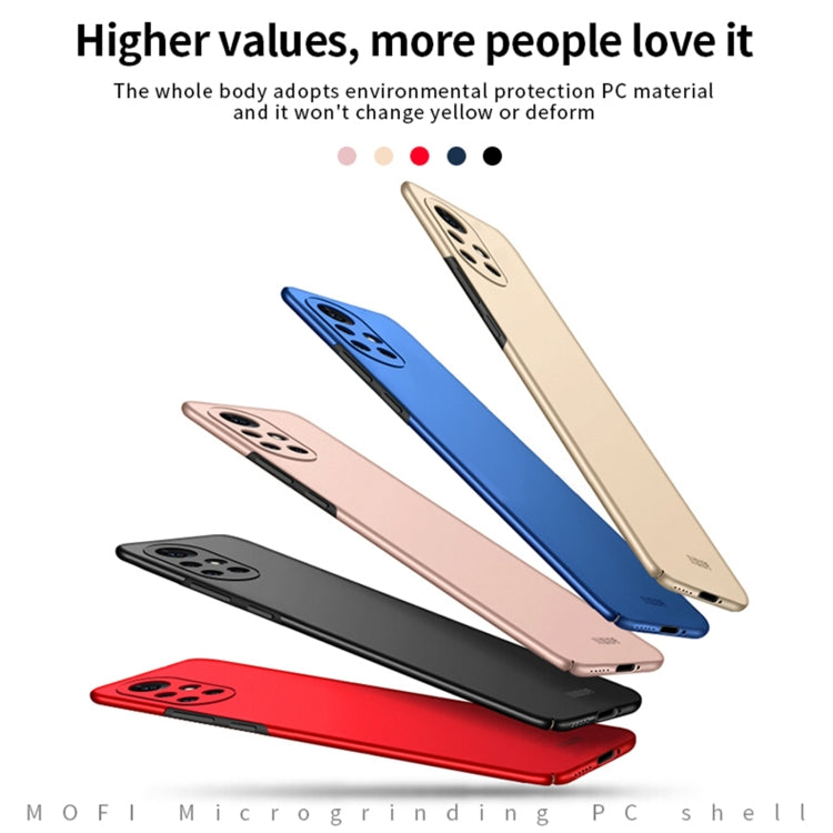 Para Huawei Nova 8 Pro Mofi Frosted PC Funda Duro Ultra-delgada (Negro)