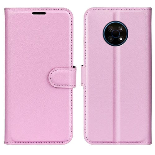 Para Nokia G50 Litchi Texture Horizontal Flip Funda protectora con soporte y tragamonedas y billetera (rosa)