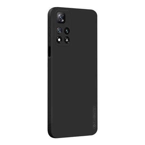 Para Xiaomi Redmi Note 11 PRO / 11 PRO + PINWUYO Líquido de silicona TPU Funda telefónica (Negro)