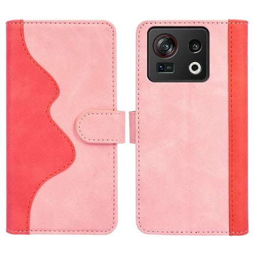 Para ZTE Nubia Z40S Pro Stitching Horizontal Flip Leather Phone Case (Rojo)