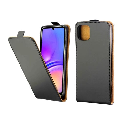 Funda para Samsung Galaxy A05 Cuero Tapa Vertical Ranura para Tarjeta (Negro)