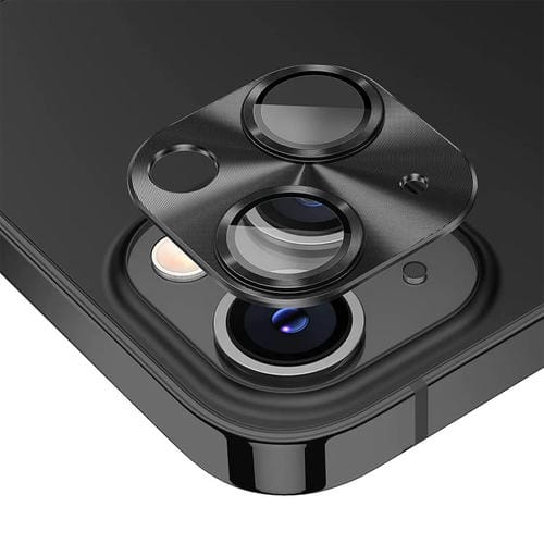 Película Cubierta de Lente Vidrio Templado Enkay para iPhone 15/15 Plus (Negro) - MOVILSTORE