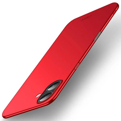 Funda rígida ultrafina de policarbonato esmerilado MOFI para iPhone 17 (roja)