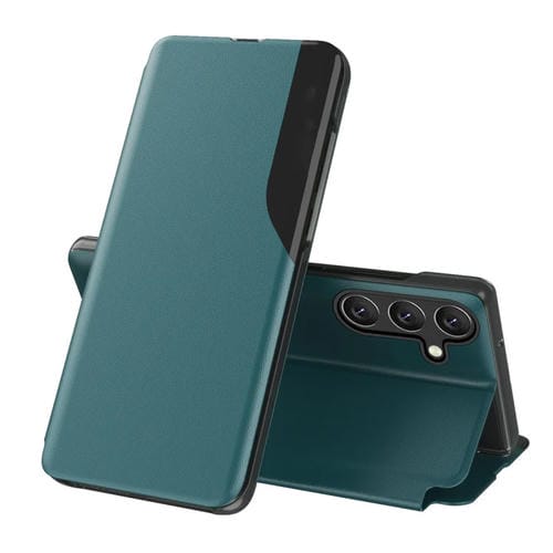 Funda Flip Holder para Samsung Galaxy A35 Atracción de Cuero para Teléfono (Índigo)