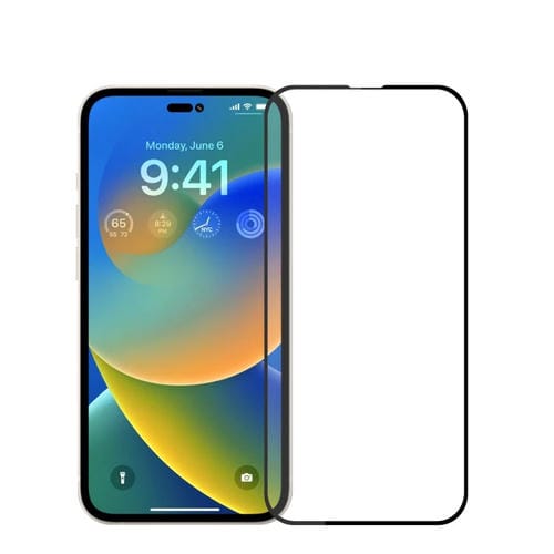 Película de Vidrio Templado para iPhone 15 Pinwuyo 9H 2.5D Pantalla Completa (Negro) - MOVILSTORE