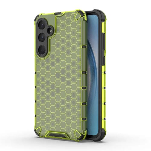 Funda para Teléfono Samsung Galaxy A55 Honeycomb a Prueba de Golpes (Verde)