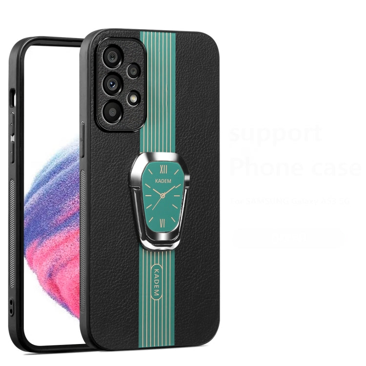 Estuche Magnético Samsung Galaxy A23 Parte Trasera Cuero Litchi con Soporte (Verde)